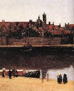 VERMEER VAN DELFT, Jan View of Delft (detail) est oil on canvas